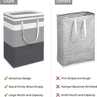 Panier à linge pliable en tissu de coton moderne grande capacité, organiseur de rangement pour vêtements