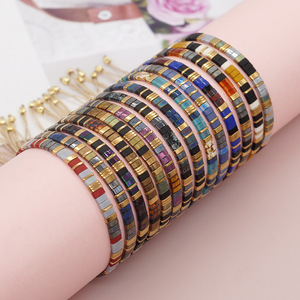 Hot Selling Bohemian Jewelry Handmade Fashion Colorful Beads Adjustable Miyuki TILA <b>Beaded</b> <b>Bracelet</b> for Women Men - Product Image 2