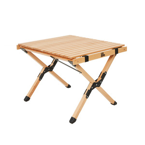 Ca Giao <b>Folding</b> Picnic <b>Table</b> Beech Wood Rectangular 60x50x44cm Portable <b>Outdoor</b> Camping Set - Product Image 5