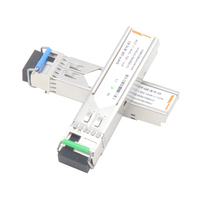 Módulo de Fibra Óptica Monomodo POE Melontel MT-SF2035 SFP 1.25Gb/s con Conector LC de Aleación de Aluminio 4G/WiFi/3G/GSM/GPRS CE RoHS 1310/1550nm