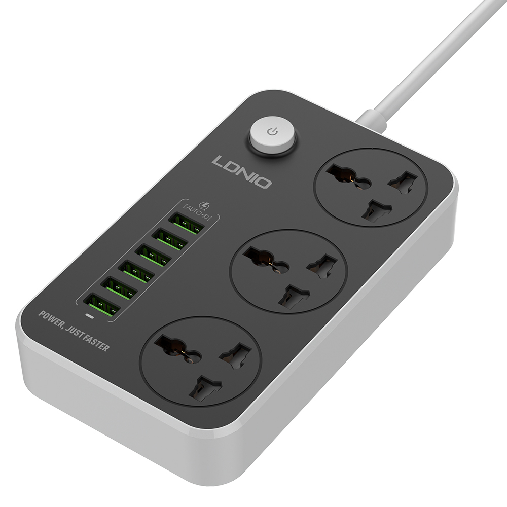 Лидер продаж Универсальный дорожный удлинитель LDNIO с портами USB SC3604
