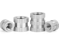 303 Stainless Steel Through Hole Straight Knurl Insert Nut Corrosion Resistant SUS Molded Fastener