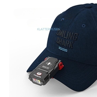 Mini Lampada Frontale a LED con Sensore, Luce da Cappello, Torcia da Pesca Ricaricabile USB, Lampada Frontale Regolabile per Campeggio