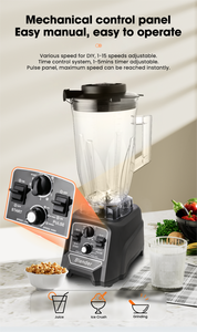 Venta caliente Gran capacidad 6L Licuadora comercial resistente Licuadora industrial Gran potencia 3000W Licuadora de alta velocidad - Product Image 2