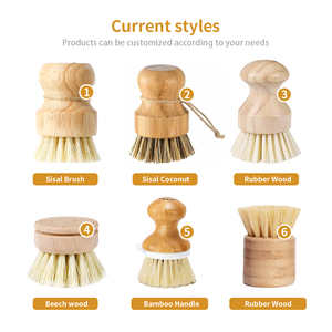Set di spazzole <span class=keywords><strong>per</strong></span> la pulizia di bambù eco-friendly Scrubber naturale <span class=keywords><strong>per</strong></span> stoviglie da cucina spazzola <span class=keywords><strong>per</strong></span> la pulizia della <span class=keywords><strong>casa</strong></span> sostenibile - Product Image 5
