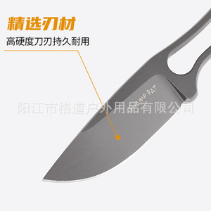 Cuchillo recto de una pieza Swamp Rat, acero 9CR18MOV, cuchillo recto pequeño para exteriores, cuchillo portátil SWAMP RAT - Product Image 4