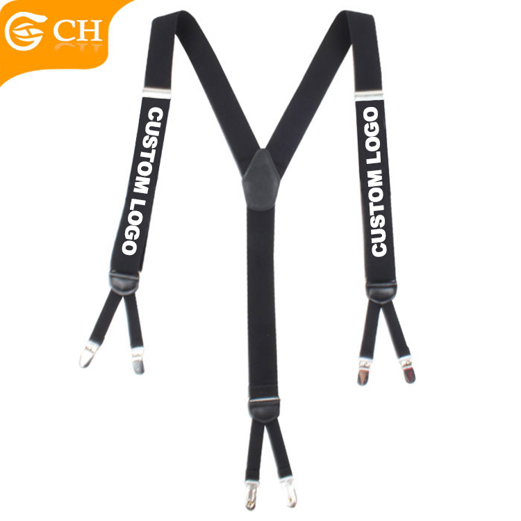 OEM/ODM Custom Made In Logo Suspenders Y Shape Thời Trang Tùy Chỉnh Đàn Hồi Suspenders Cho Nam Giới