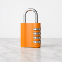4 Digit Combination Padlock Heavy Duty Zinc Alloy Reinforced Shackle Dial Cam Security Lock for Gates