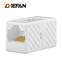 Adaptateur Réseau Femelle-Femelle Cat5e Cat6 8p8c, Répartiteur de Câble Ethernet, Coupleur en Ligne, Prolongateur pour RJ45
