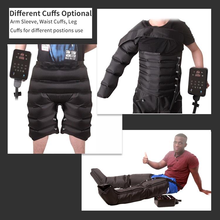 Konbest-máquina de masaje de piernas portátil profesional, cámaras de  presoterapia, drenaje linfático, botas de recuperación deportiva