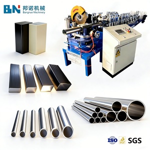 Machine de fabrication de tubes ronds en <span class=keywords><strong>acier</strong></span> inoxydable de haute précision à prix d'usine / Ligne de production de tubes avec PLC et moteur de 5,5 kW - Product Image 1