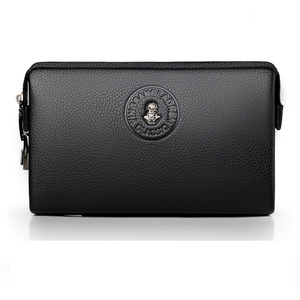 2025 nouveau décontracté hommes PU en cuir souple pochette grande capacité téléphone fermeture éclair longue doublure en Polyester étanche argent <span class=keywords><strong>porte</strong></span>-<span class=keywords><strong>monnaie</strong></span> - Product Image 2