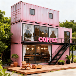 ร้านกาแฟคอนเทนเนอร์สองชั้นแบบกำหนดเอง, ร้านกาแฟเคลื่อนที่สำเร็จรูปแบบโมดูลาร์ และซุ้มขายสินค้าเชิงพาณิชย์สำหรับธุรกิจบนถนน Greens-MCsyjbox0 - Product Image 3