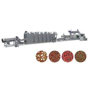 Hot Selling Kibble Dog Food Processing Equipment Extruder Machine Production Line Full Set Production Line Factory Supply