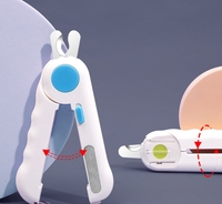 Coupe-ongles professionnel à lumière LED pour chat et chien, tondeuse à griffes avec verrouillage de sécurité, outil de toilettage pour chiot et chaton.