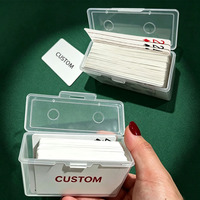 Cartes à Jouer Classiques – Jeu Standard de 54 Cartes pour Voyages, Fêtes et Jeux en Famille – Cartes de Poker Durables dans une Boîte de Rangement Transparente