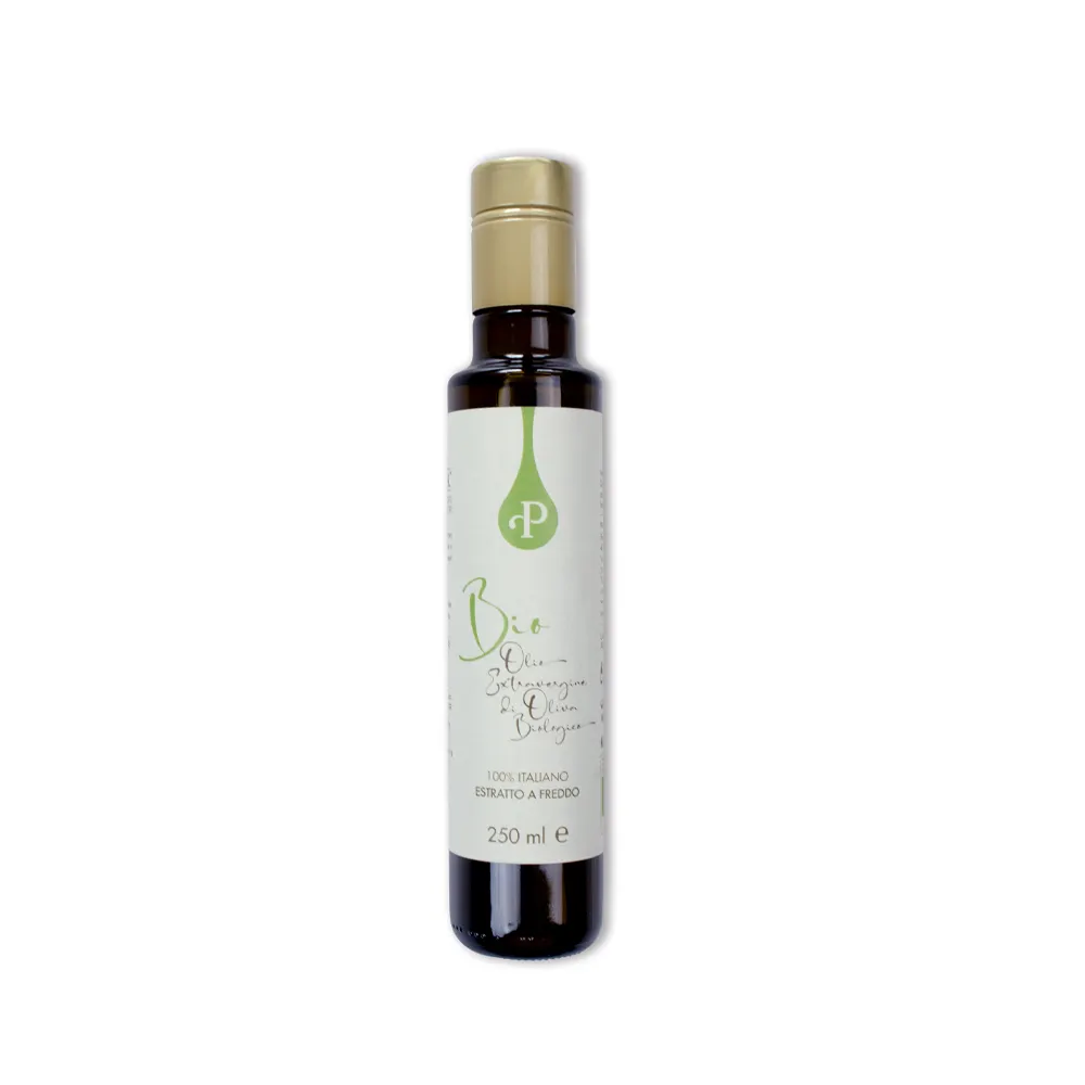 Apulian Premium Quality Extra Virgin Olivenöl Glasflasche 100% italienische 250 ml vegane kalt gepresste Frucht öl Bio-Anbau