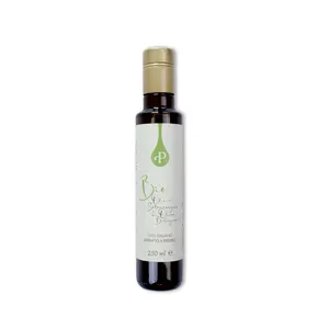 Bottiglia di vetro di olio Extra vergine di oliva di qualità Premium Apulian 100% italiano 250 Ml olio di frutta spremuto a freddo vegano coltivazione biologica