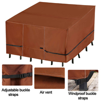 Housses de table à manger d'extérieur durables avec logo de taille personnalisée en gros Housses de table et de chaises étanches aux rayons UV