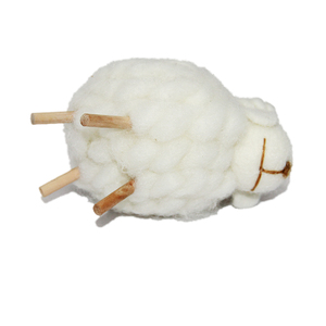 Ensemble d'ornements de jouets mignons en laine Mini Sheep comme cadeau - Product Image 5
