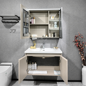 Mueble <span class=keywords><strong>de</strong></span> <span class=keywords><strong>Baño</strong></span> con Espejo Inteligente, Aluminio Honeycomb, Longitud <span class=keywords><strong>de</strong></span> 600-1000 mm, Herrajes <span class=keywords><strong>de</strong></span> Cierre Suave, Uso Hospitalario - Product Image 2