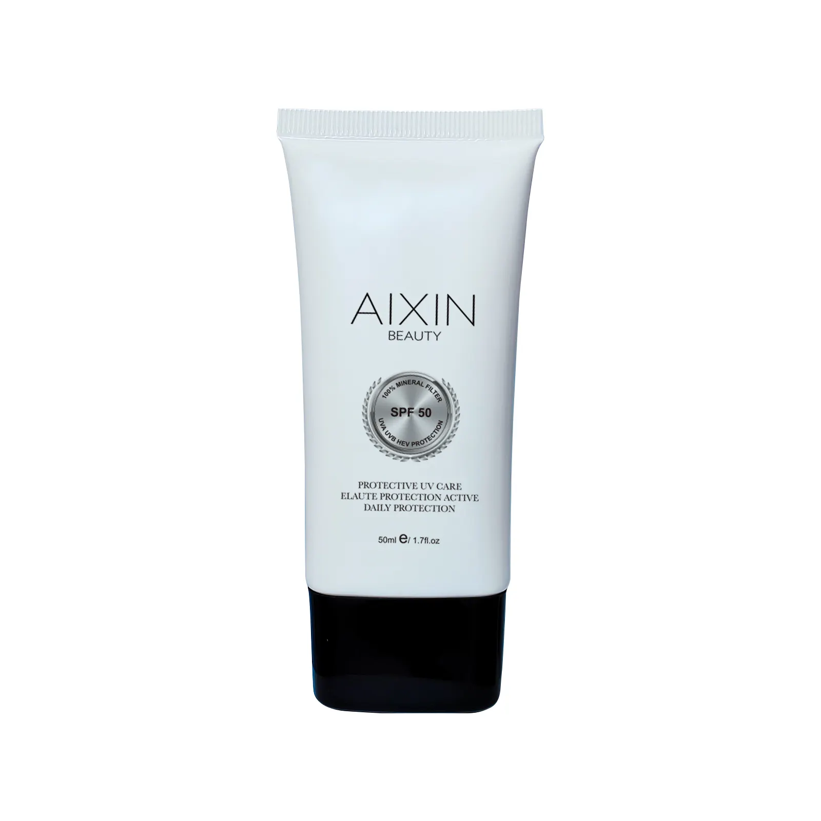 Aixin özel etiket güneş kremi 50ml koruyucu Uv bakım kremi Spf50 + güneş koruyucu hasar güneş koruyucu cilt korumak