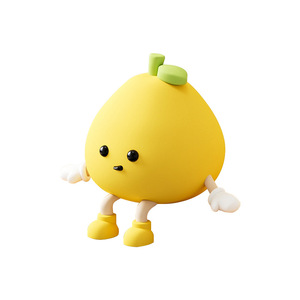 Adorno para consola central de coche, figura de pomelo de dibujos animados, accesorio decorativo para salpicadero, decoración divertida y elegante para el interior del coche - Product Image 2