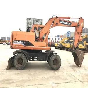 Hot sale!!!Doosan excavator,Secondhand Doosan DX140 /DH150-7 Wheel Excavator/Good Price Doosan DH130W-5/DH150-7