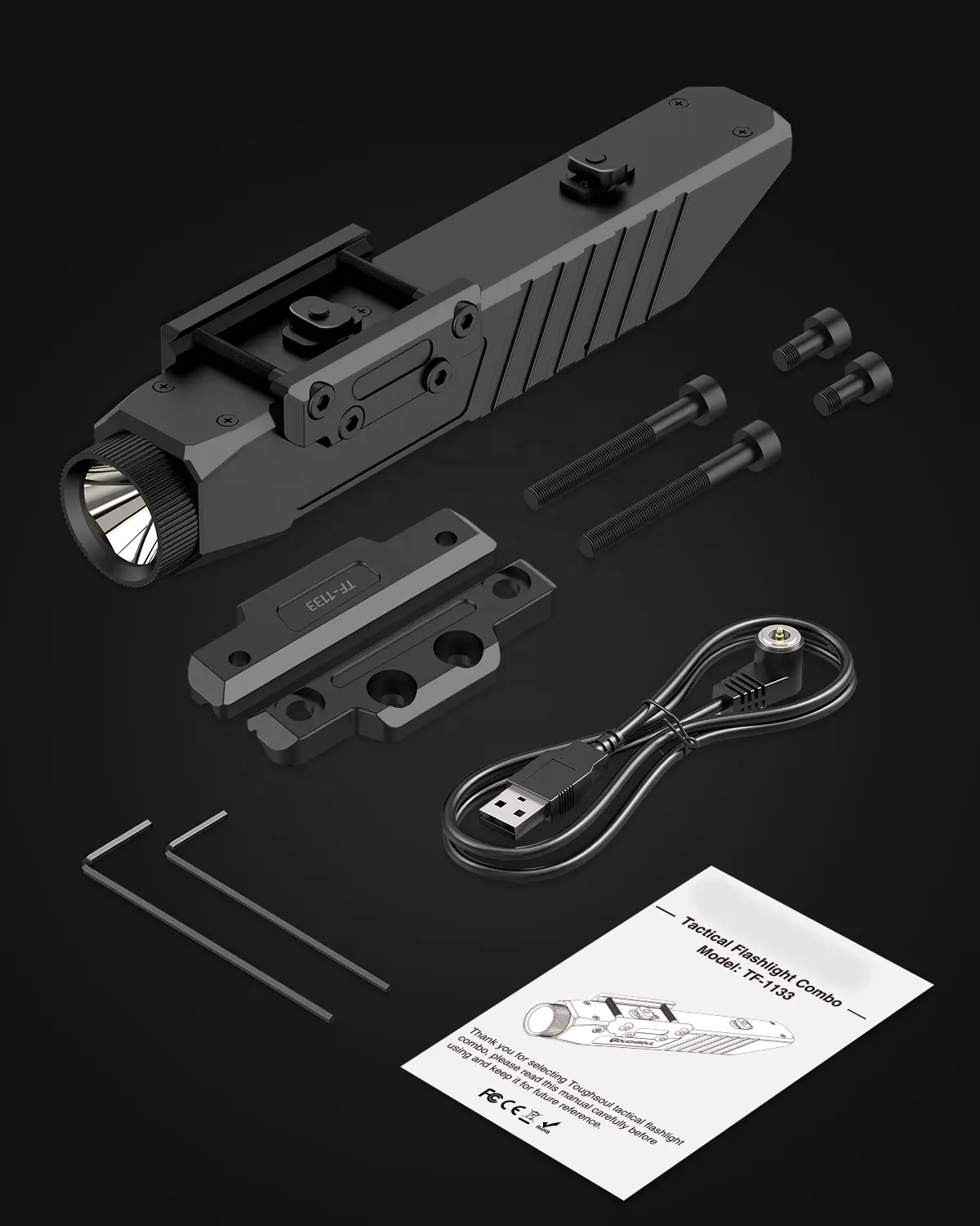 Torcia illuminatrice 940nm IR per mirino per visione notturna, portata a infrarossi ricaricabile per ottica di visione notturna (deve essere utilizzata con N