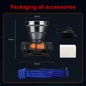 Xách tay 80 ° có thể điều chỉnh đèn pha có thể sạc lại cảm biến chuyển đổi làm việc ánh Sáng Ngọn đuốc ánh sáng chiến thuật đèn pin Led Đèn Pha - Product Image 6