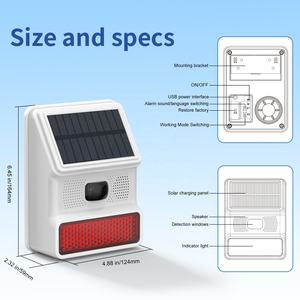 屋外人体危険な物体誘導高周波アラームWIFI可聴および視覚アラームの取り付けが容易 - Product Image 1