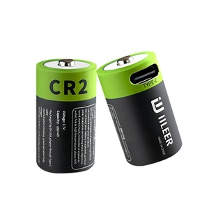ก้อนแบตเตอรี่ลิเธียมไอออน3.7V CR123A CR2 280mAh 500mAh 1850mWh 1036mWh พร้อมการชาร์จ Type-C - Product Image 1