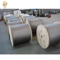 6mm 8mm 7x7 7x19 câble métallique en acier inoxydable câble en acier résistant à la Corrosion pour clôture de sécurité utilisation électrique marine