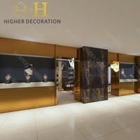 Nouvelle vitrine de présentation en verre pour bijouterie de luxe chinoise, comptoir de vente au détail, design intérieur de magasin de bijoux