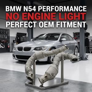 Tuyau d'échappement pour BMW 135i 335i Z4 E82 E87 E81 <span class=keywords><strong>E90</strong></span> E91 E92 N54 avec catalyseur - Product Image 1
