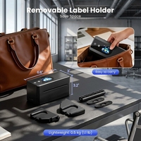Impresora Térmica Phomemo PM64D con Pantalla Táctil, Bluetooth, Impresora de Etiquetas Térmicas de 4x6 con Soporte para Etiquetas para Pequeñas Empresas