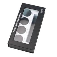 Palette à paupières vide en carton écologique imperméable haut de gamme, étui magnétique, emballage cosmétique pour fards à paupières, PVC