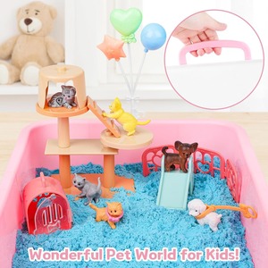 Petit Monde Sensoriel Bassin Pet Paradise Thème Maternelle Illumination Jouet <span class=keywords><strong>pour</strong></span> Enfants Électronique Pet Sandbox <span class=keywords><strong>Jeu</strong></span> - Product Image 2