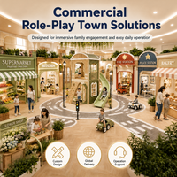 Aire de jeux modulaire pour enfants, thème botanique, ville, île verte, route, qualité contrôlée, centre de divertissement familial