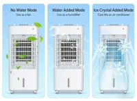 Climatiseur portable mini Airwens 3 en 1 avec télécommande, système de refroidissement d'été économe en énergie et purificateur d'air pour pièce