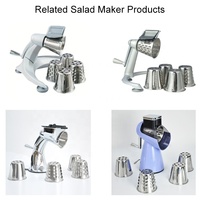 Salad Master, machine à salade, moulin à aliments, trancheuse à légumes, outil à salade manuel, hachoir à légumes, trancheuse à fruits, coupe-légumes