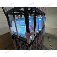 Pantalla Digital LCD de 23.8 Pulgadas con Sistema Android para Interiores, Señalización Digital con Pantalla Táctil Infrarroja para Tiendas Minoristas, Ascensores y Comercios