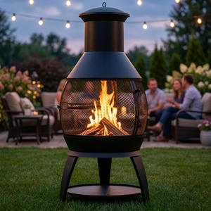 Cheminée d'extérieur personnalisée en structure KD pour fêtes, modèle Lena, vente en gros - Product Image 6