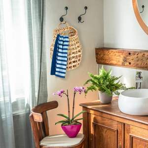 Cesta tejida a mano de yute y hierba marina OEM, cesta de flores nórdica de ratán y paja de Vietnam, precio económico - Product Image 3