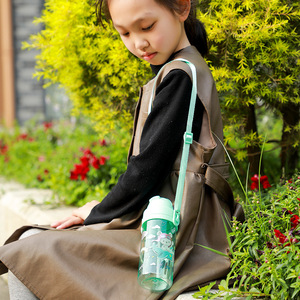 Mùa hè học sinh tiểu học cốc dễ thương đầy màu sắc giá trị cao xách tay vòi trẻ em cốc nước bằng nhựa - Product Image 3