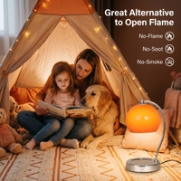 Lampe chauffe-cire à luminosité réglable sur mesure, globe en verre rétro, chauffe-bougie pour chambre et salon