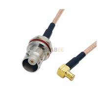 Câble BNC vers MCX mâle-femelle, connecteur droit RG316