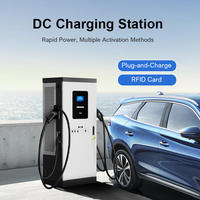 Borne de recharge commerciale OLINK DC EV 360 kW CCS2 à double connecteur, rapide, intelligente, OCPP, étanche IP65, à poser au sol