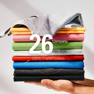 Logotipo personalizado puro algodão curto-manga trabalho camisa para homens elegante pescoço Design bordado impressão grupo publicidade t-<span class=keywords><strong>shirt</strong></span> - Product Image 2