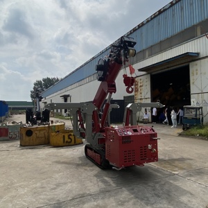 Oil Electric Hybrid 3-Tonnen-Falt-tragbare Baukran-Hebezeuge Fernbedienung Spinnen kran - Product Image 6